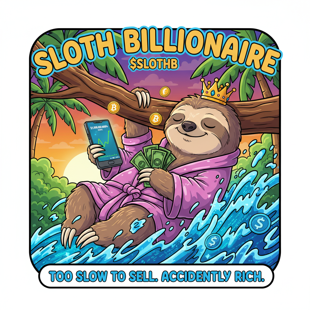Sloth Billionaire Mascot
